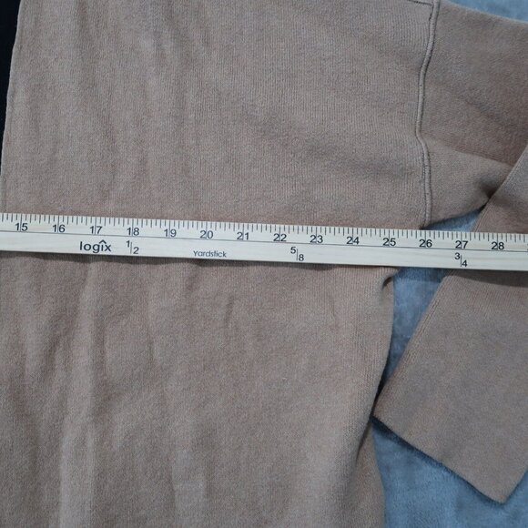 J Jill Sweater Womens Beige L Open Cardigan Knit Reversible Pockets Stretch - Picture 9 of 16